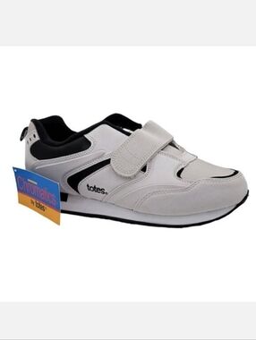 Totes Chromatics Sneakers Women Size 10 Comfort Shoes Hook Loop Light Gray New